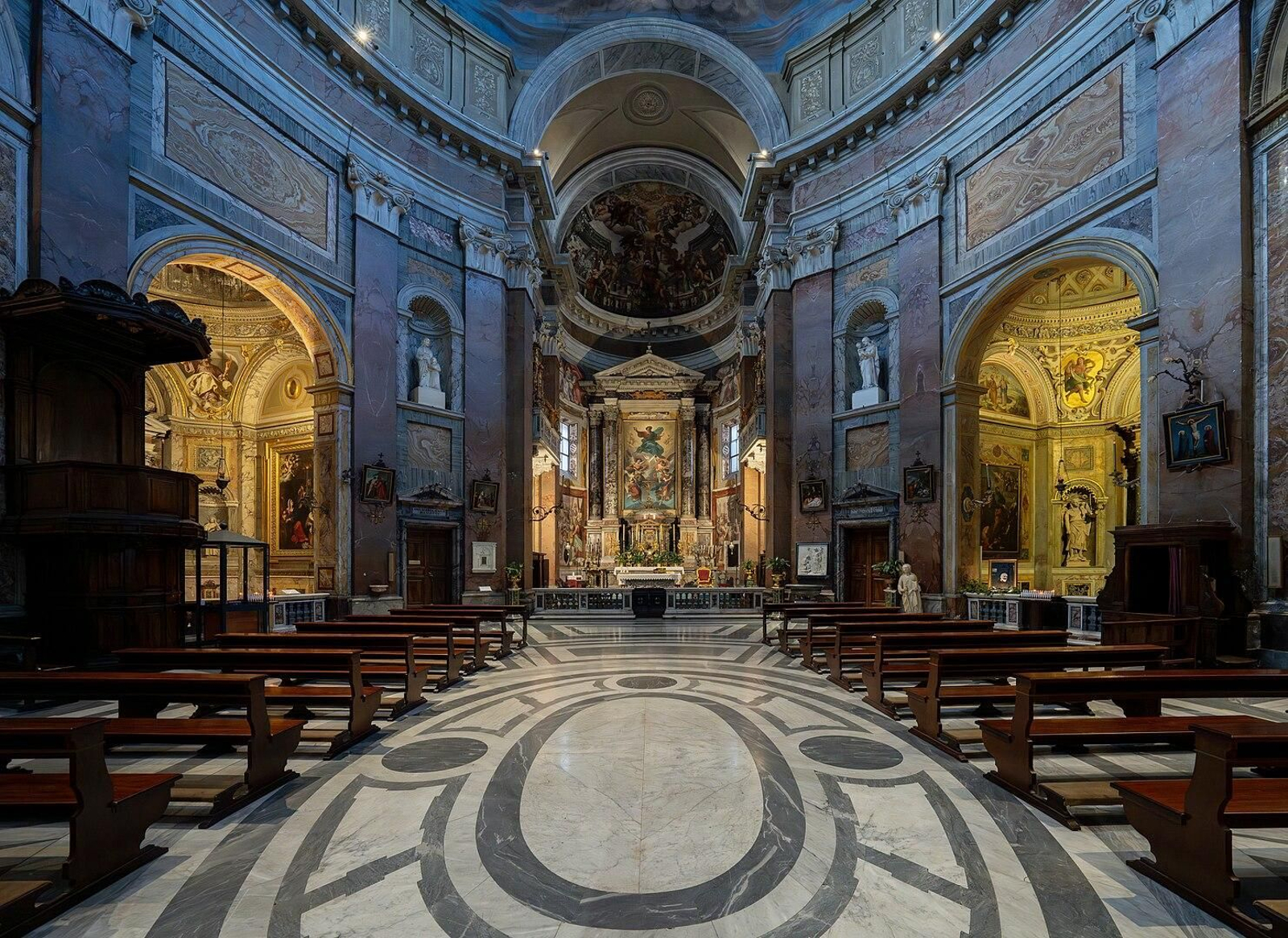 San Giacomo in Augusta, la iglesia del hospicio romano en que Scarlatti fue maestro de capilla con 19 años.