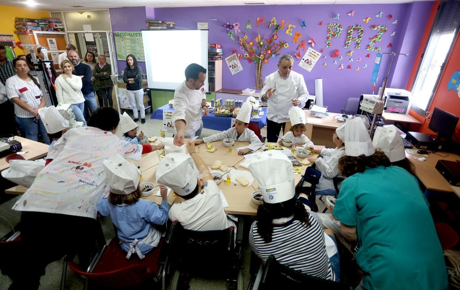 Los chefs infantiles en el hospital