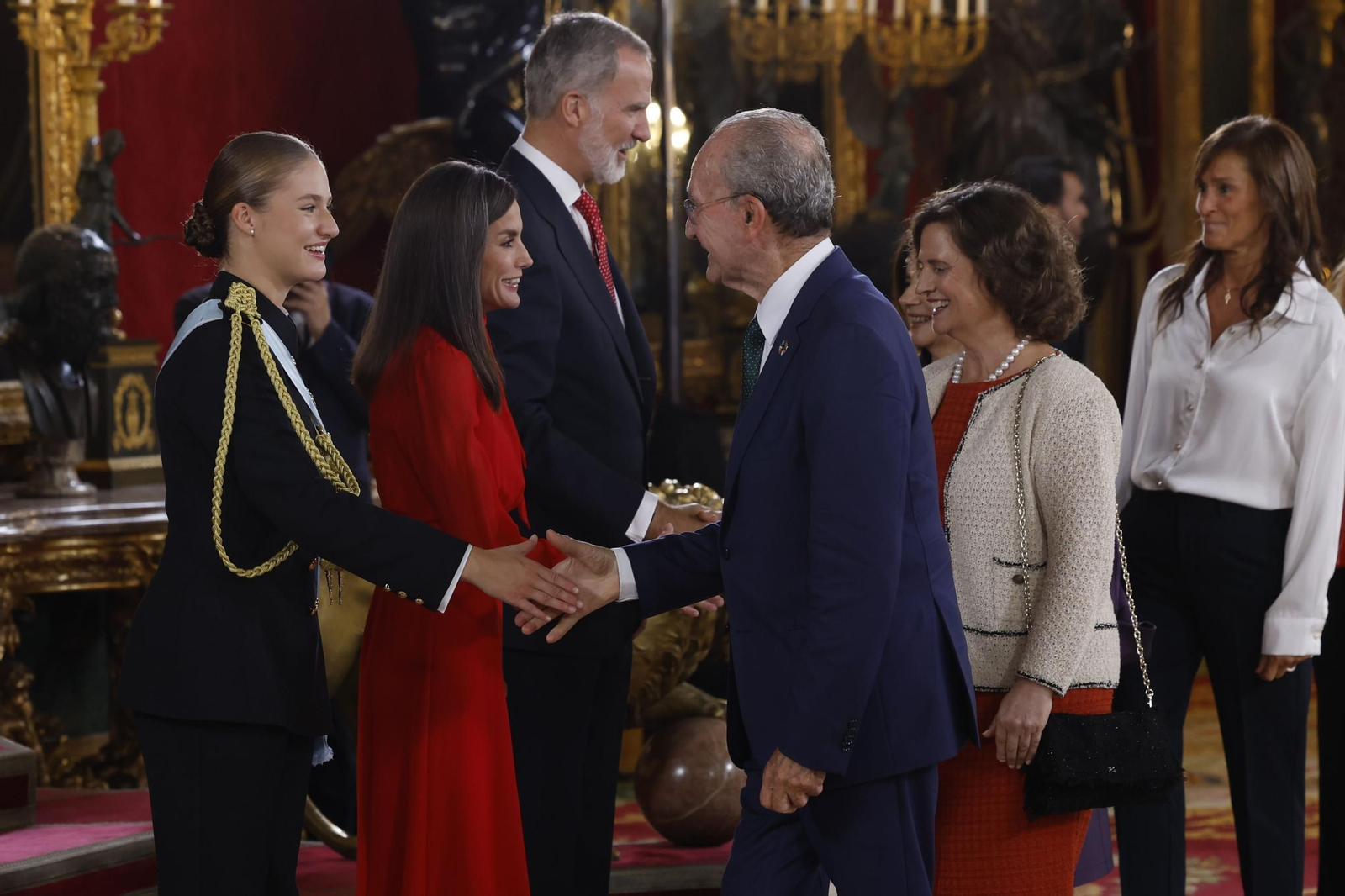 Las imágenes de la recepción de la Fiesta Nacional en el Palacio Real