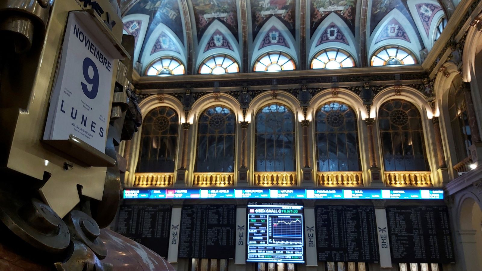 La Bolsa de Madrid.