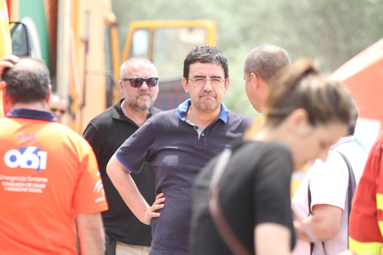 Las imágenes del incendio en Moguer y Mazagón