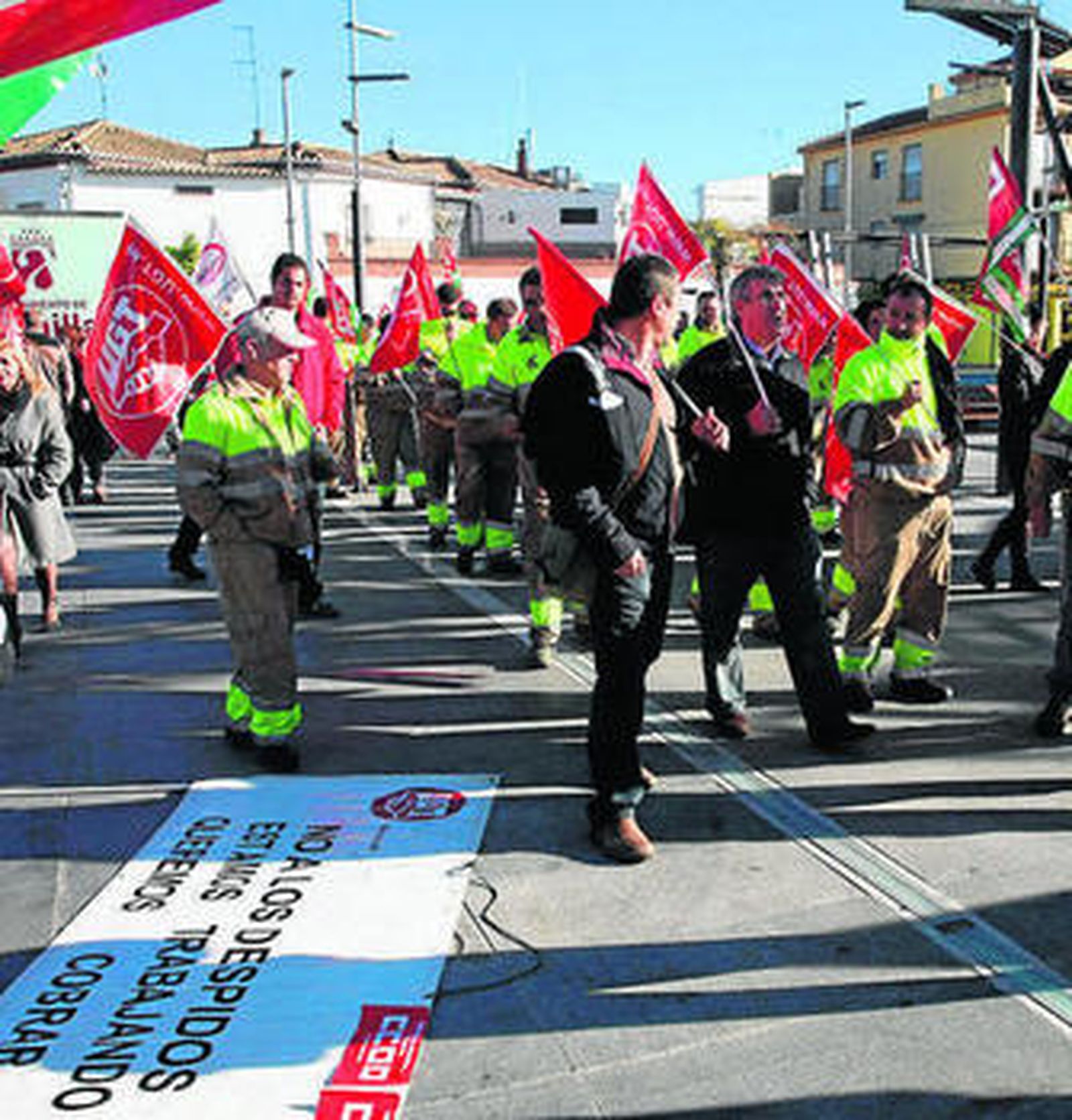 El primer paro fue secundado por toda la plantilla.