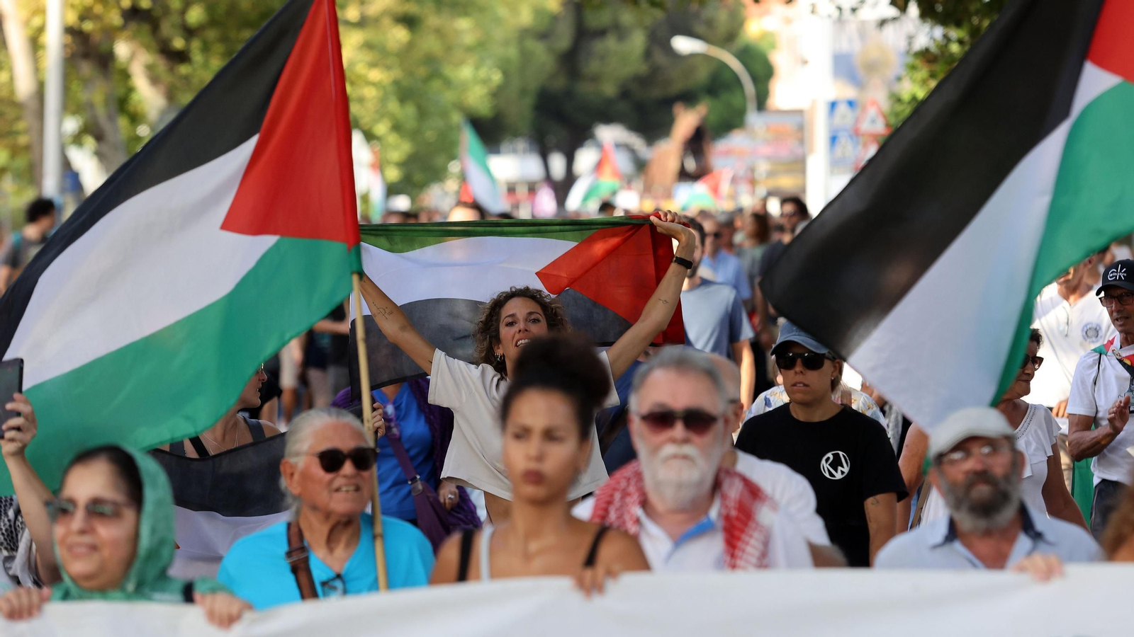Imágenes de la manifestación 'Jerez con Palestina STOP Genocidio'