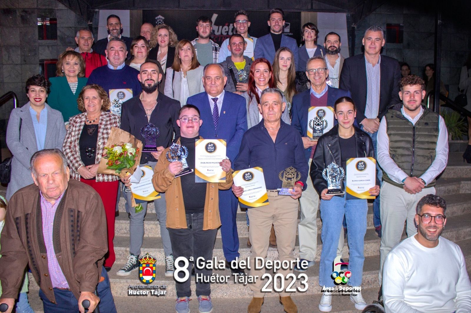 Premiados en la Gala del Deporte local de Huétor Tájar.