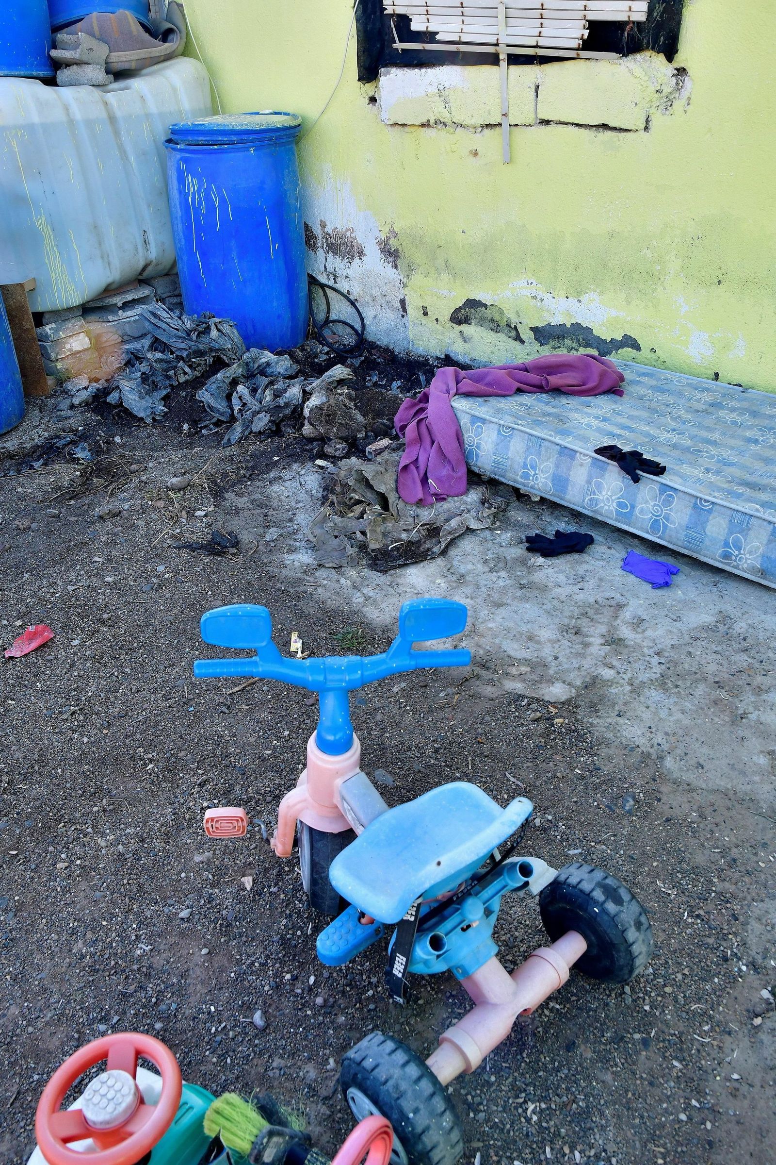 Zona en la que fue encontrado el cuerpo sin vida del bebé