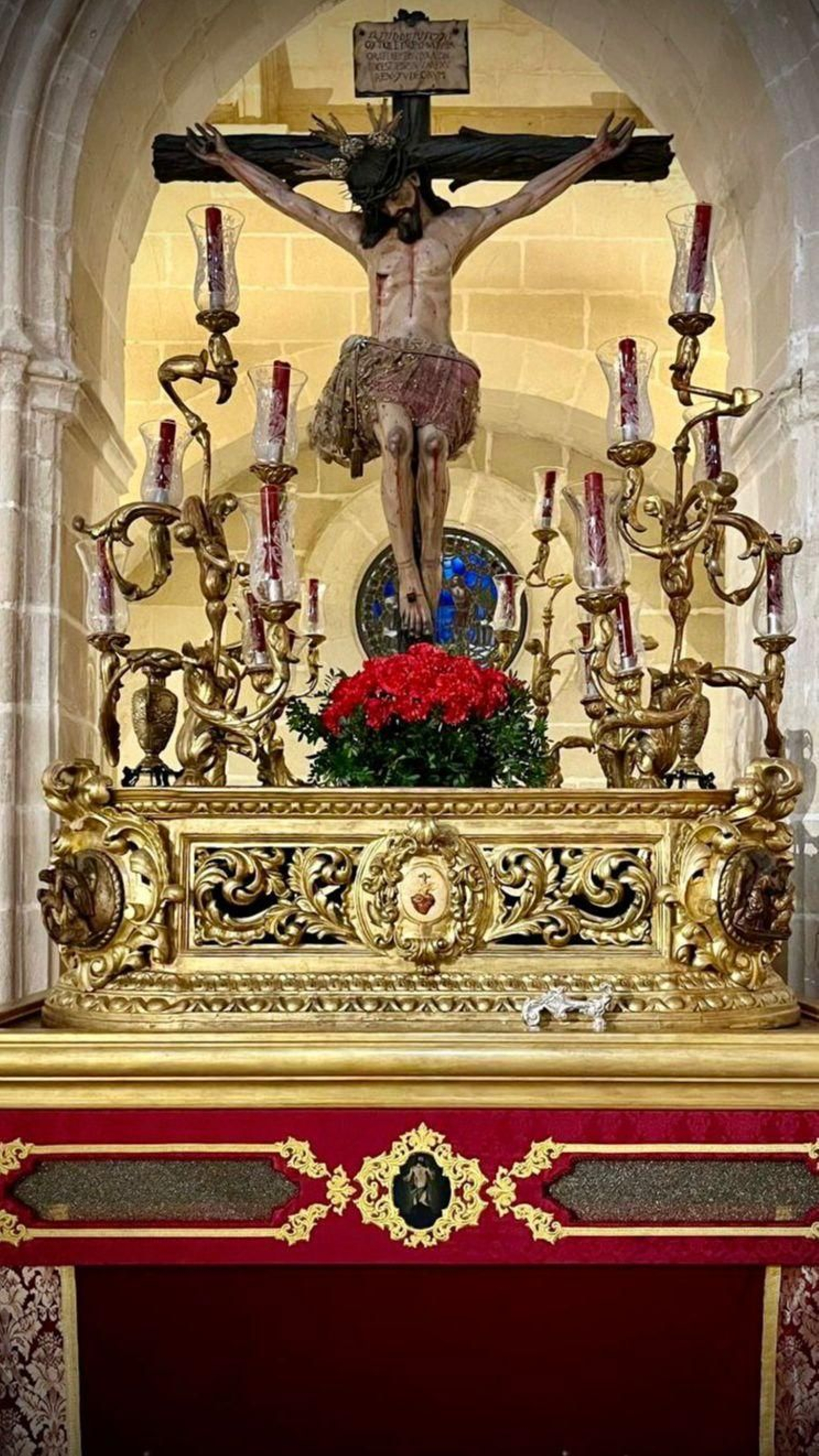 El Cristo de las Almas, en su paso El Cristo de las Almas, en su paso