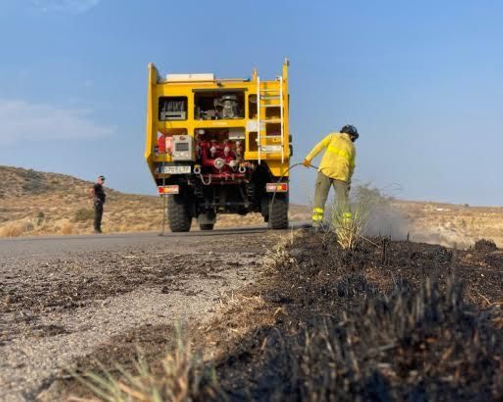 El número de efectivos desplazados alcanzó la veintena
