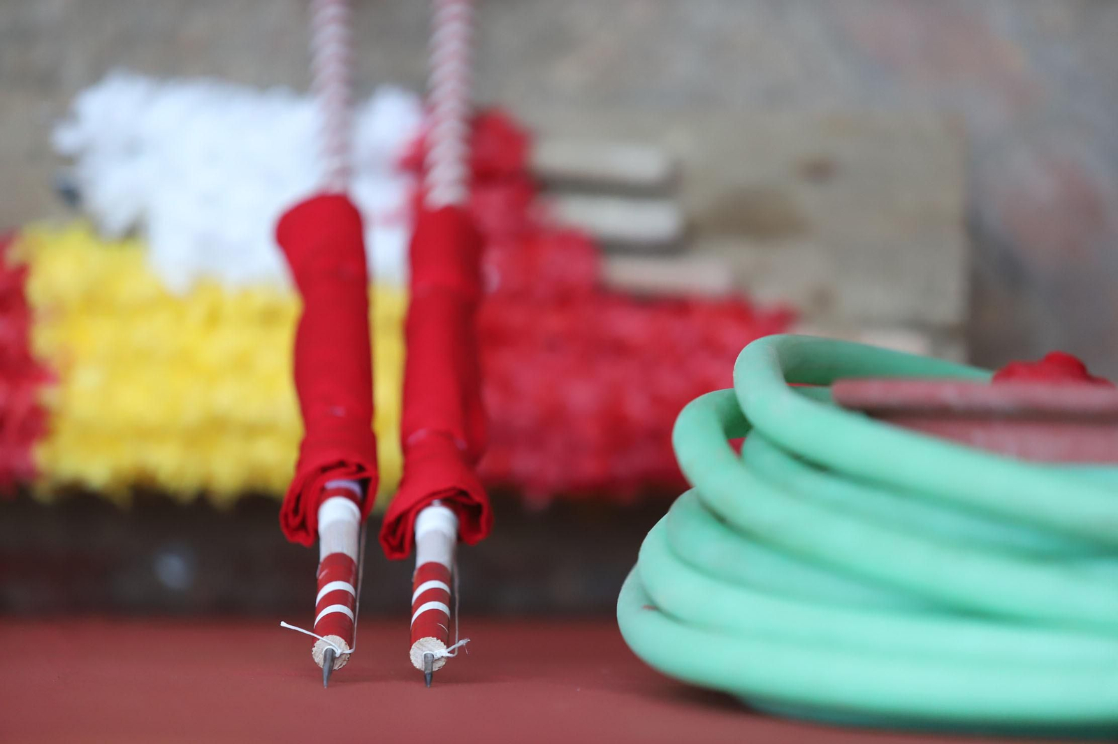Imágenes de la clase de rejoneo de Andrés Romero en la Plaza de Toros