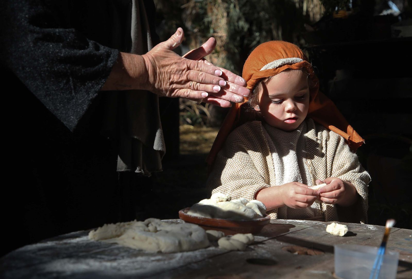 La inauguración del Belén Viviente de Pelayo, en imágenes