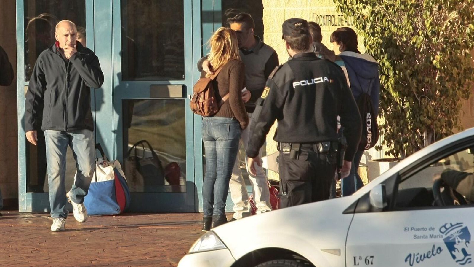 Jose María Beristain a las puertas de Puerto III en diciembre de 2013.