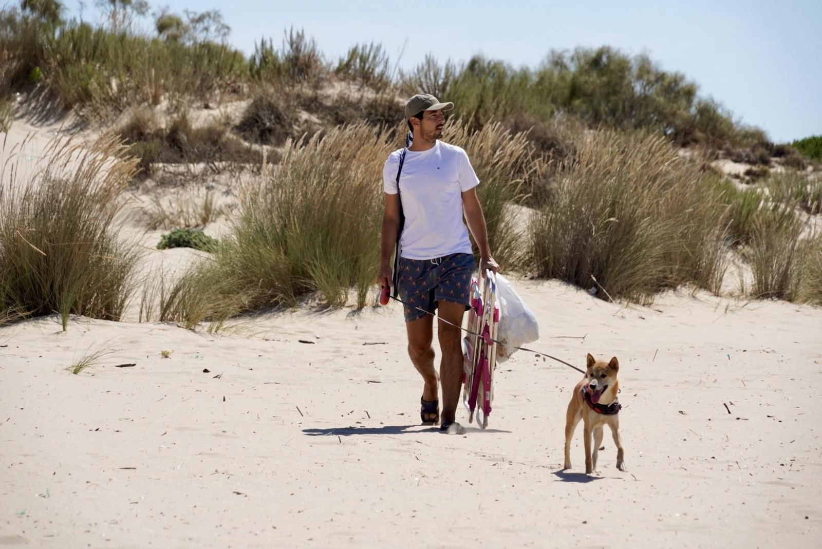 La mañana del sábado en la nueva playa de El Portil