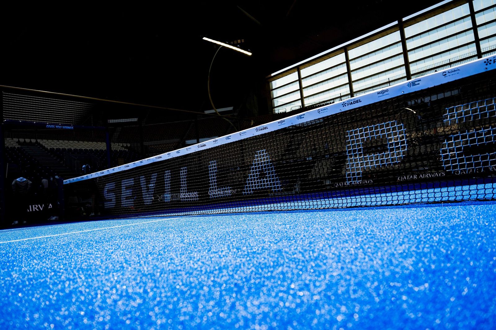 Así es la adaptación del Estadio de la Cartuja para el Premier Padel Andalucía Sevilla P2