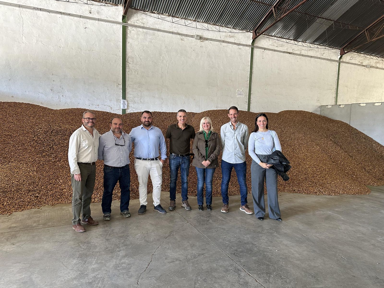 Reunión de los líderes populares en el interior de la cooperativa.