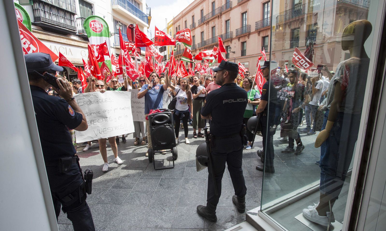 Las imágenes de la huelga del Comercio