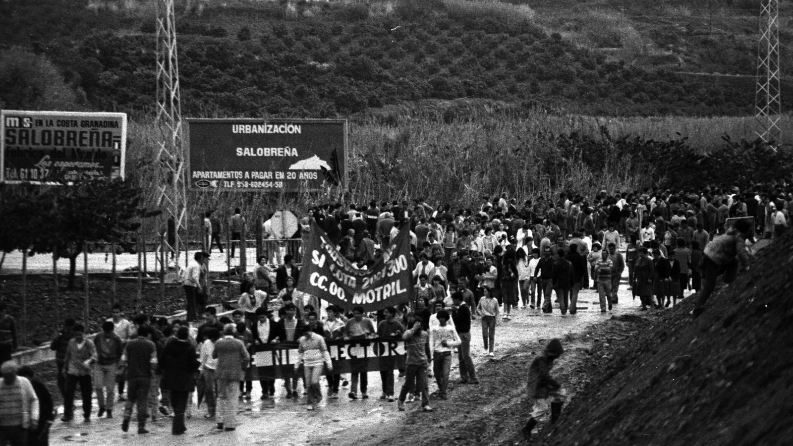 Manifestación de agricultores en Motril.