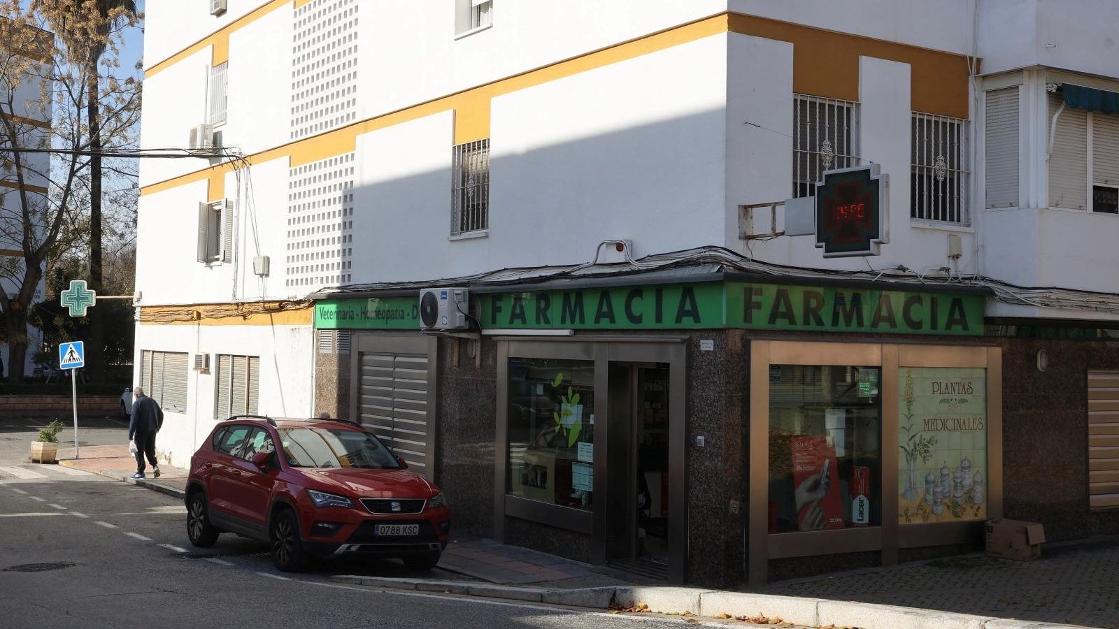 La farmacia de San Jerónimo donde David se entregó