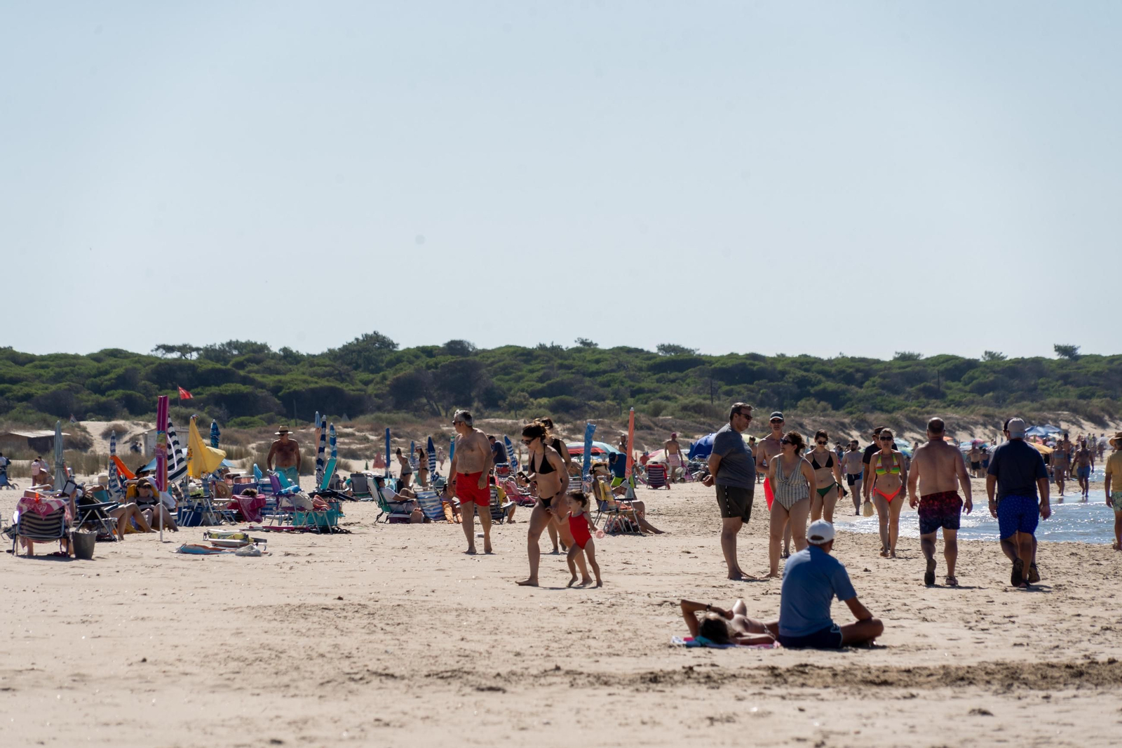 La Playa de la Bota este domingo, soleada, viva&nbsp;y&nbsp;con&nbsp;brisa
