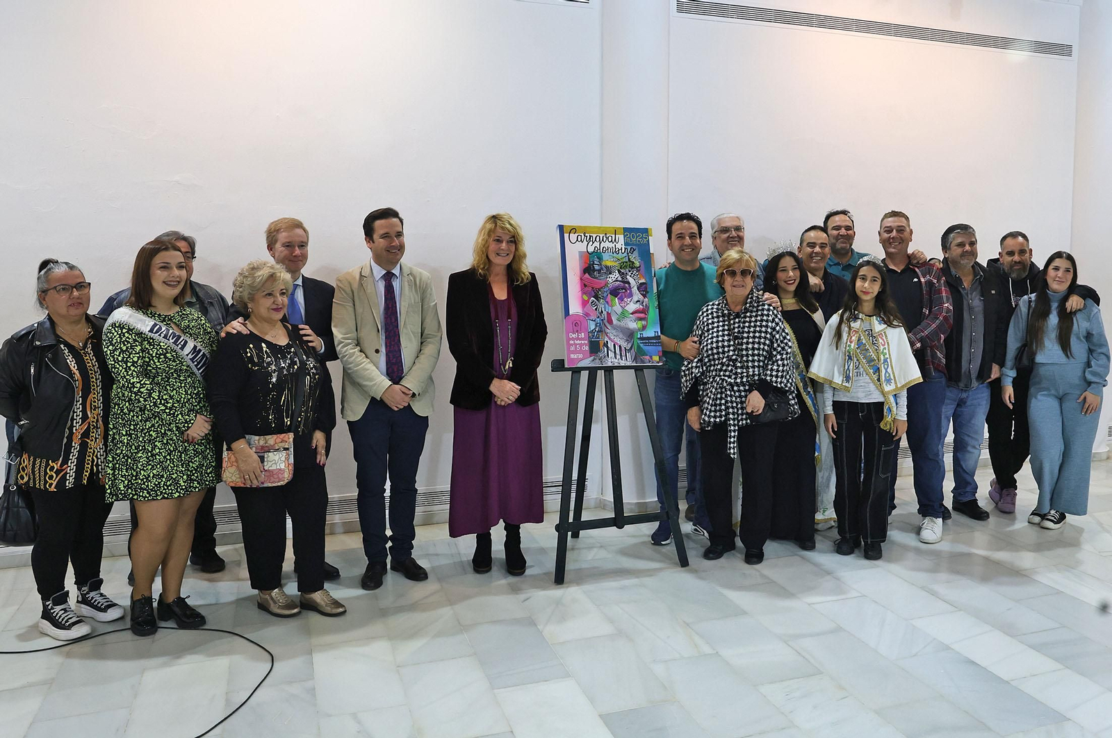 Imágenes de la presentación del cartel del Carnaval Colombino 2025