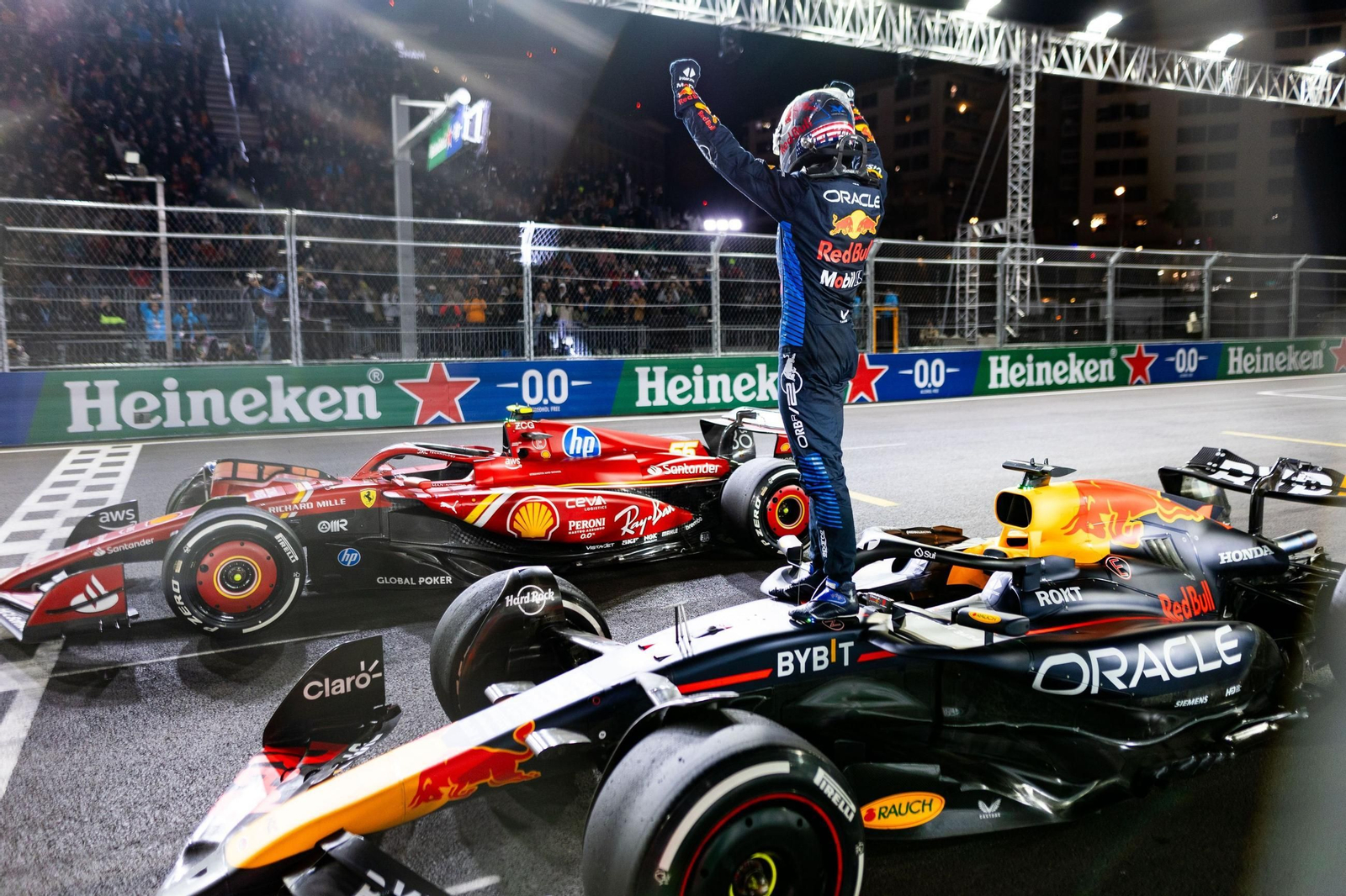 Las fotos del título mundial de Verstappen en Las Vegas