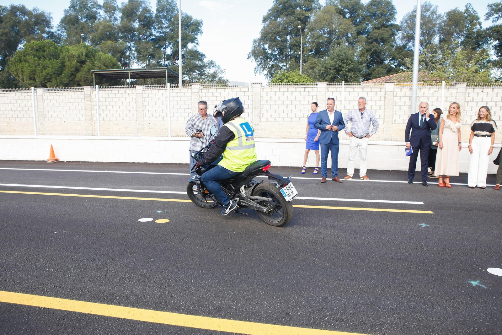 Las fotos de la inauguración de las pistas de exámenes de conducir en Algeciras