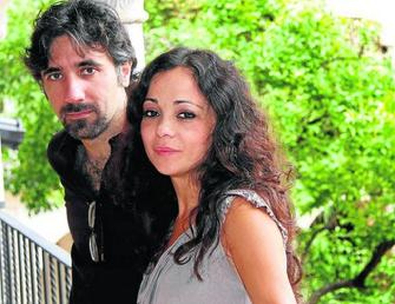 La bailaora cordobesa Olga Pericet acompañada por David Montero, director de la propuesta.