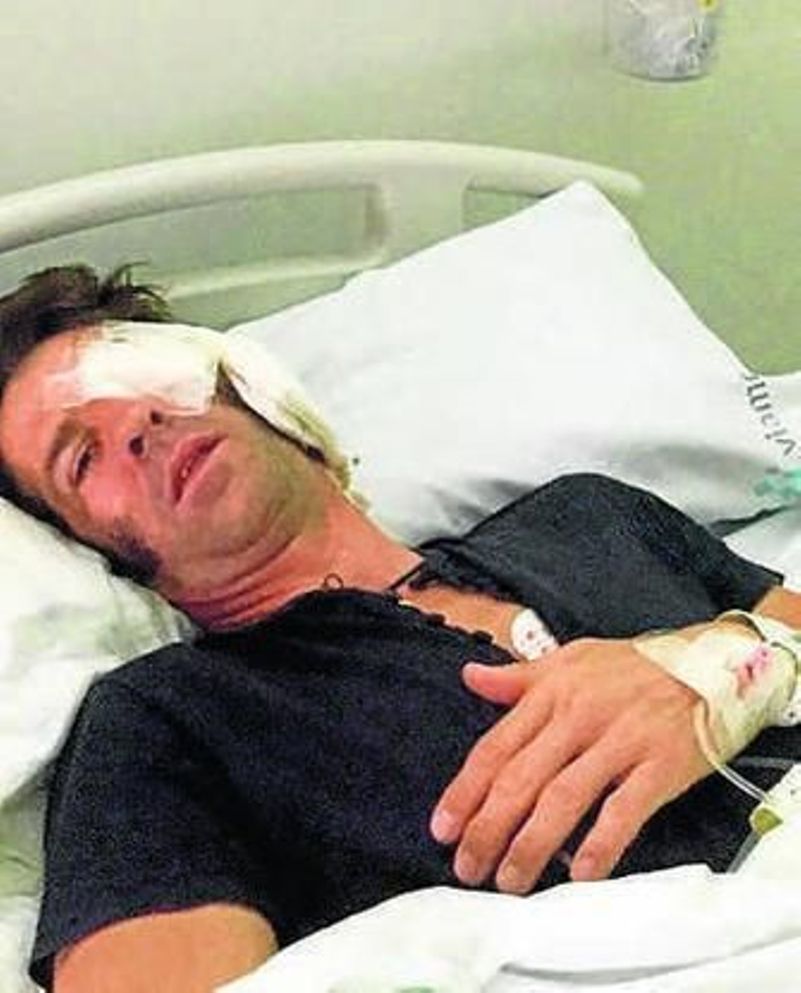 Padilla, tras la operación.