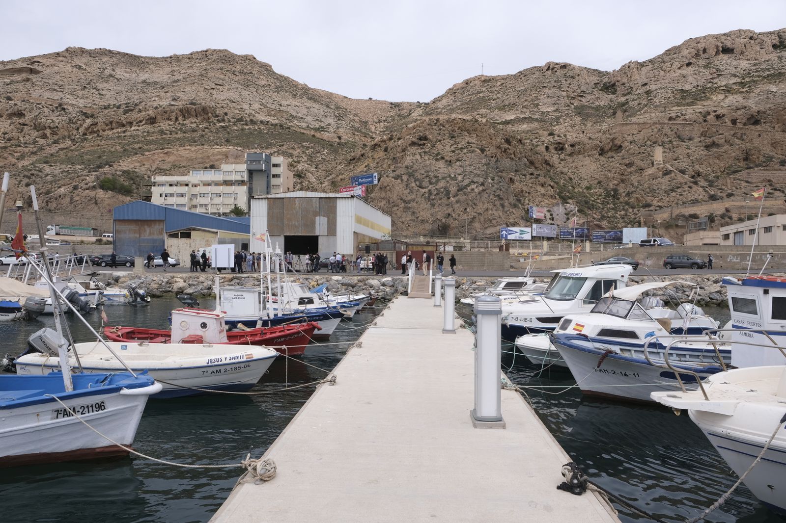 Fotogalería visita obras nuevo fondeadero del Puerto Pesquero de Almería