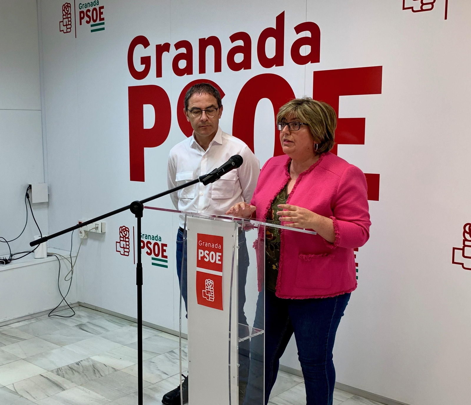 Miguel Ángel Fernández Madrid y Ana Muñoz, esta mañana Miguel Ángel Fernández Madrid y Ana Muñoz, esta mañana