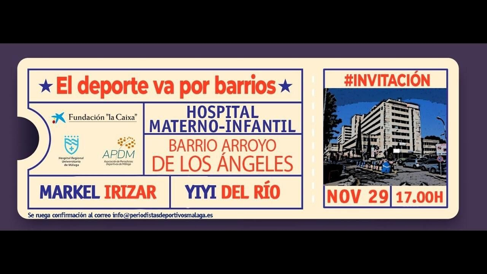Markel Irizar, lección de vida en el Hospital Materno