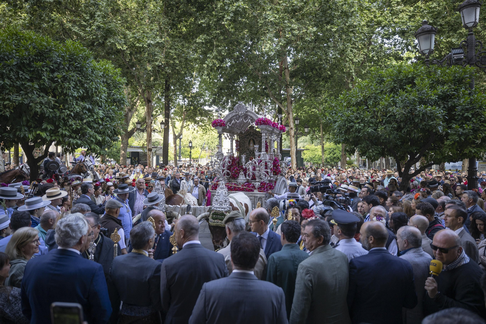 Las imágenes de la salida de la Hermandad del Rocío de Sevilla