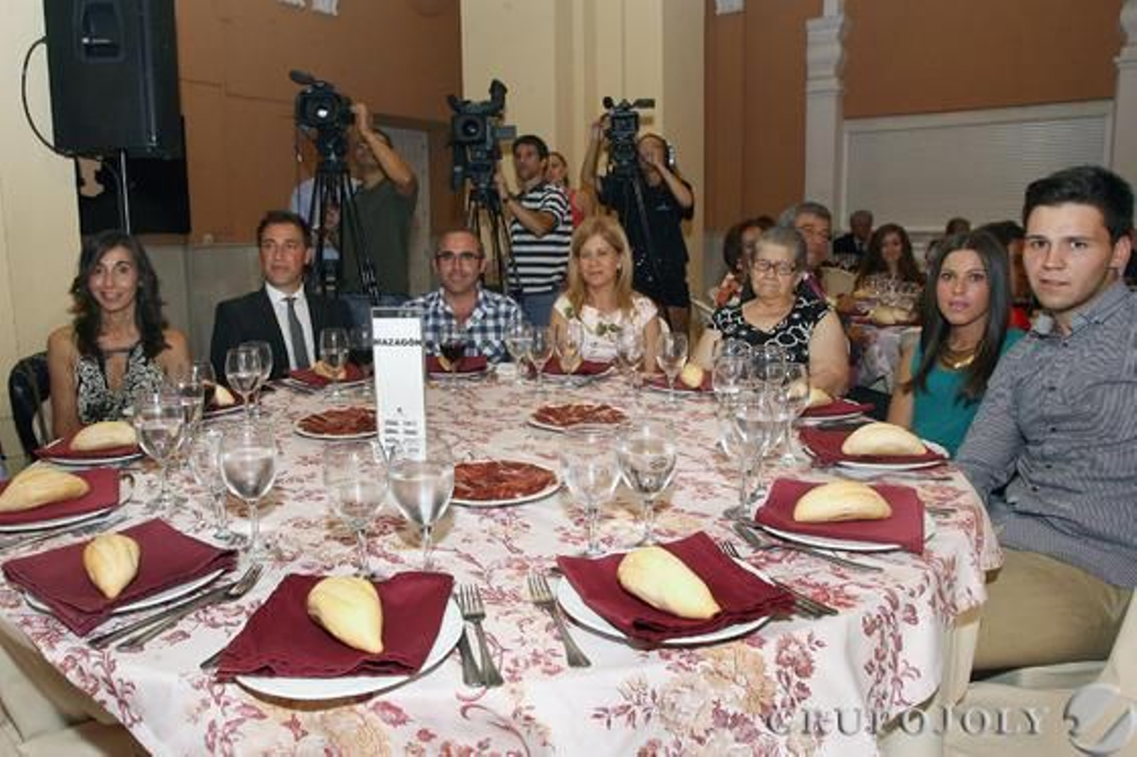 Antonia Martín, Ricardo Abel Fernández, Domingo Infante, María Carmen Marín, María Pérez, María J. Infante y J. Antonio Sánchez.

Foto: Alberto Dominguez/ Paqui Segarra