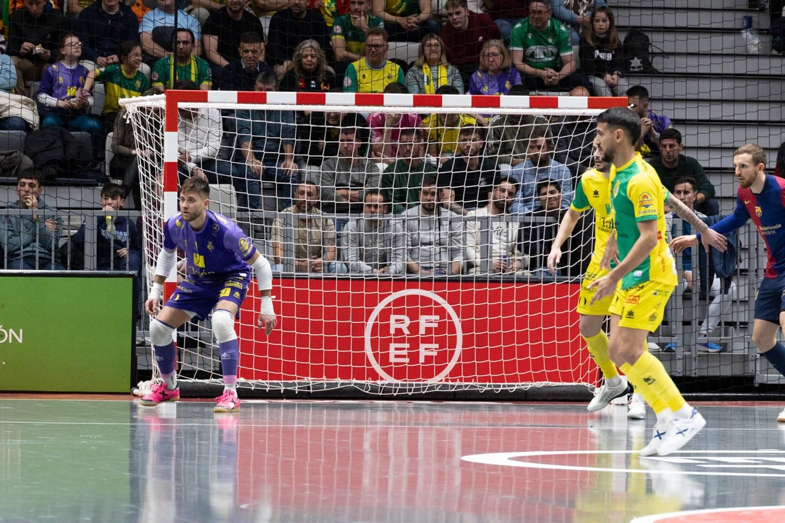 El éxtasis de la victoria copera del Jaén Paraíso Interior FS sobre el Barça, en imágenes