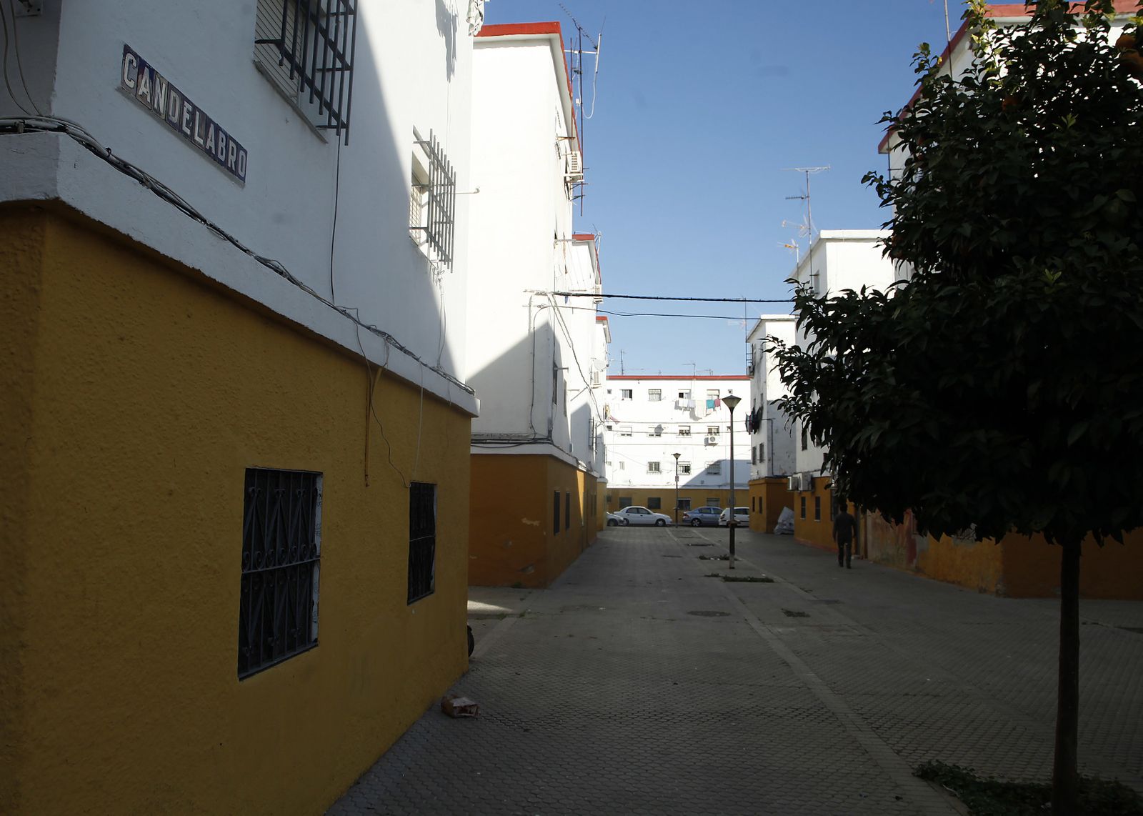La calle Candelabro, lugar donde la red tenía su punto de venta de drogas