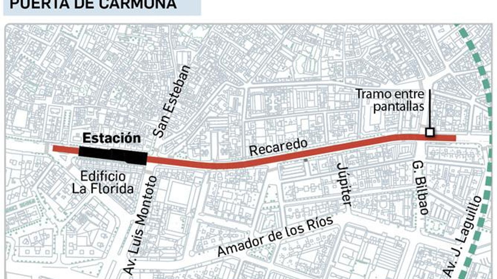 Parada Puerta de Carmona. Fuente: Junta de Andalucía.