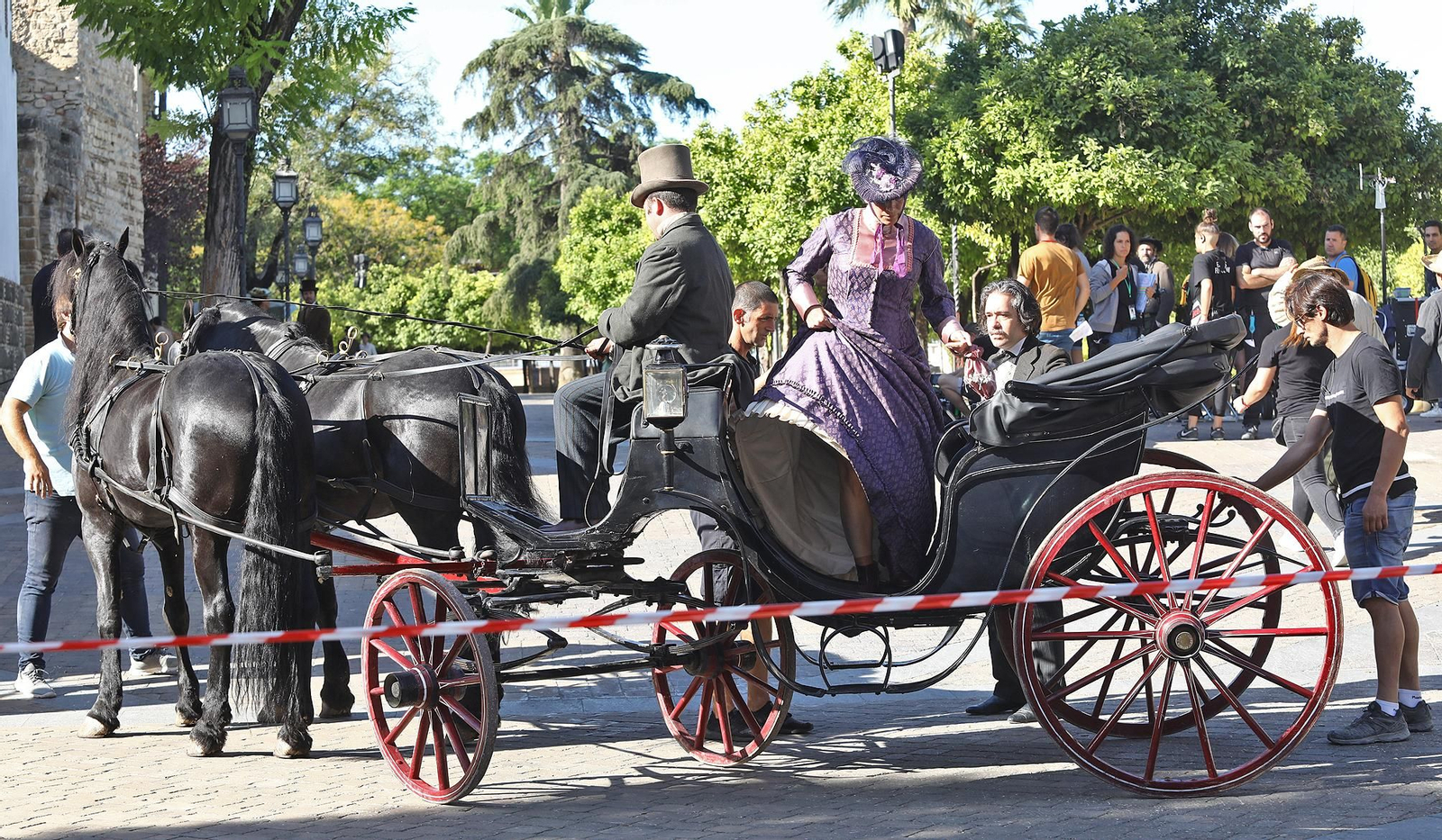 Imágenes de los días de rodaje en Jerez de la serie 'La Templanza'