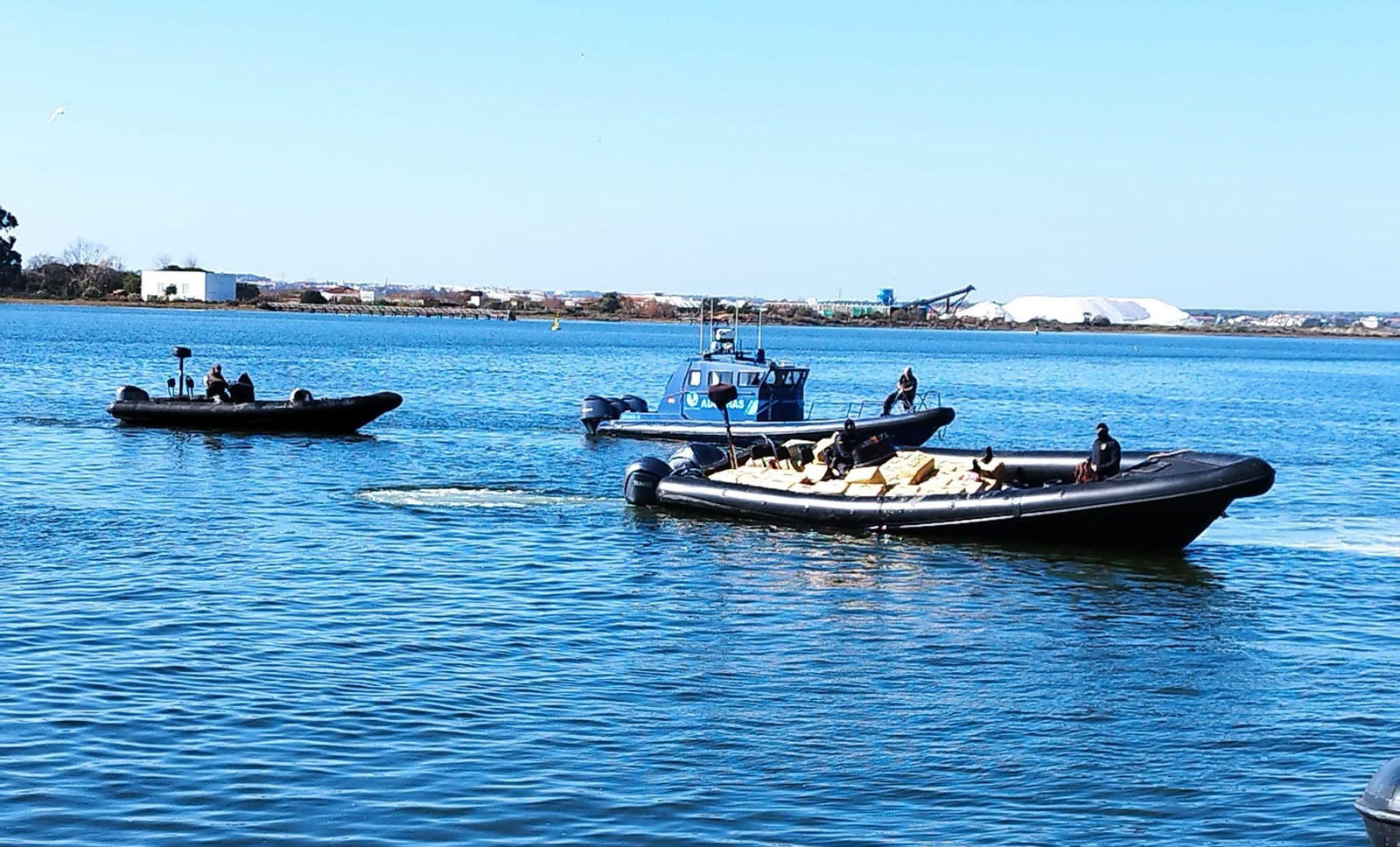 Operación contra el narcotráfico en Huelva, en una imagen de archivo