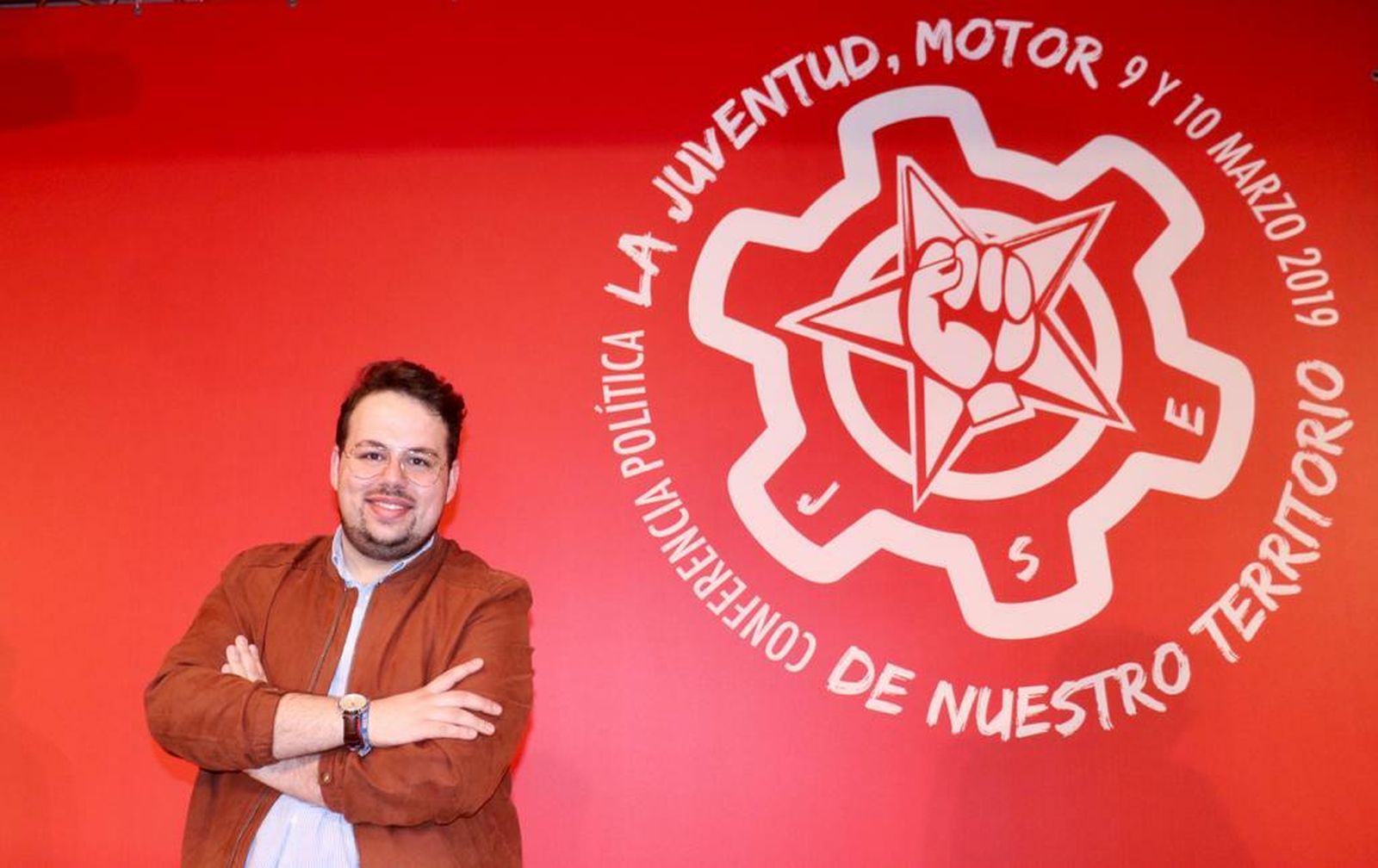 El nuevo secretario de Organización de Juventudes Socialistas de España, Ricardo Rosas.