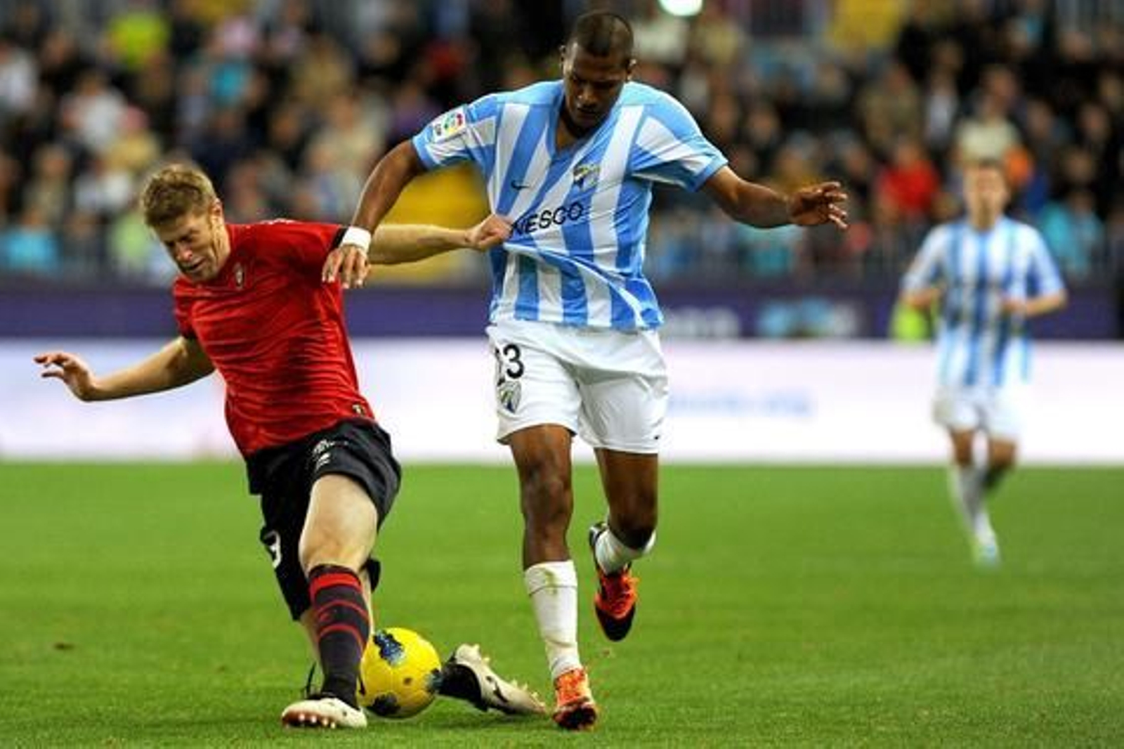 El gol de Juanmi puso las tablas a un partido donde el Málaga lo hizo y deshizo todo. 

Foto: AFP