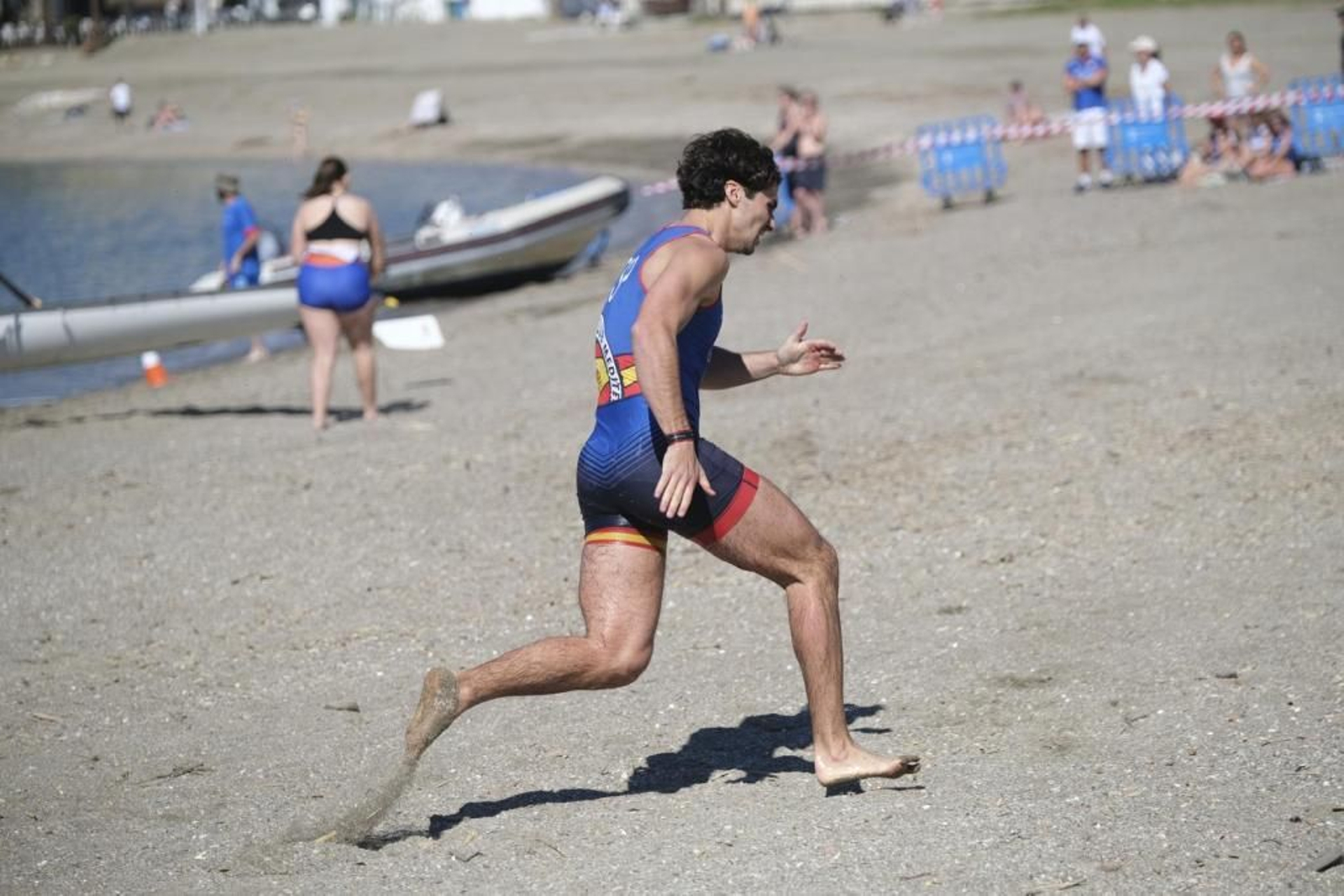 Espectáculo en el I Open Costa del Sol Beach Sprint celebrado en Málaga