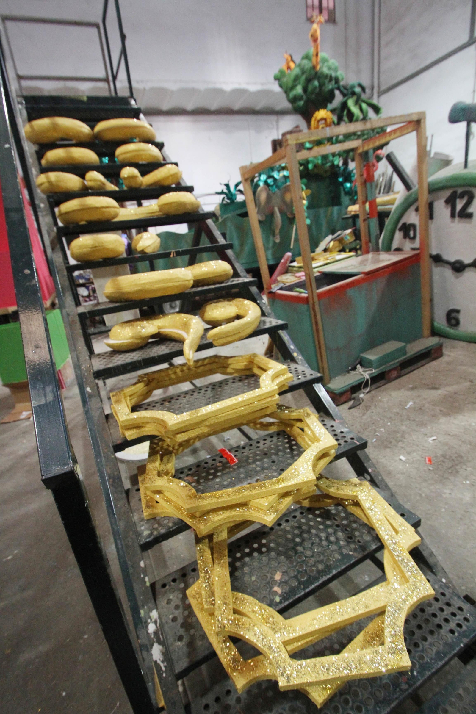 Preparativos de la Cabalgata de Reyes Magos.