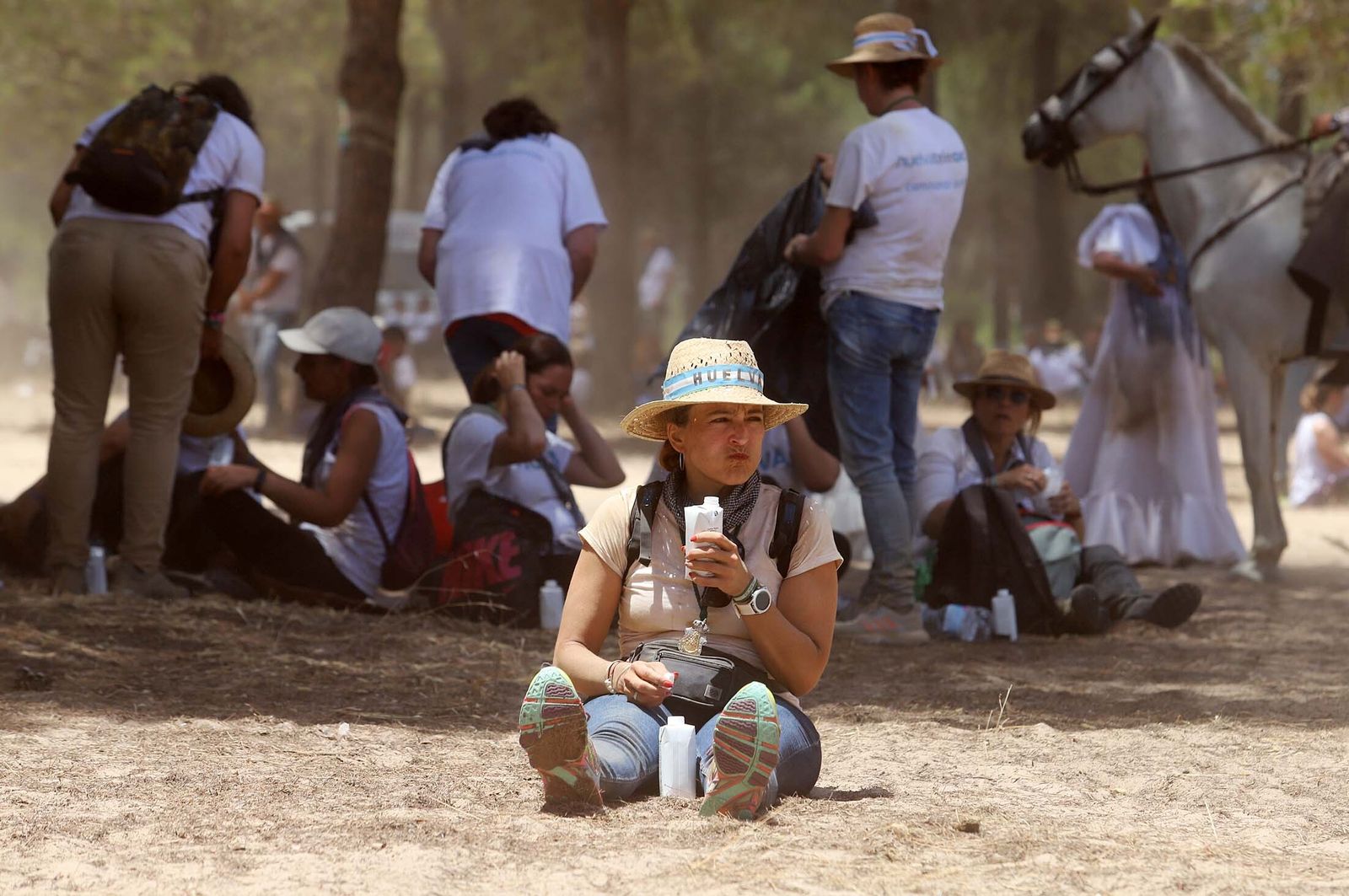 Todos los peregrinos de la Hermandad de Huelva, en imágenes