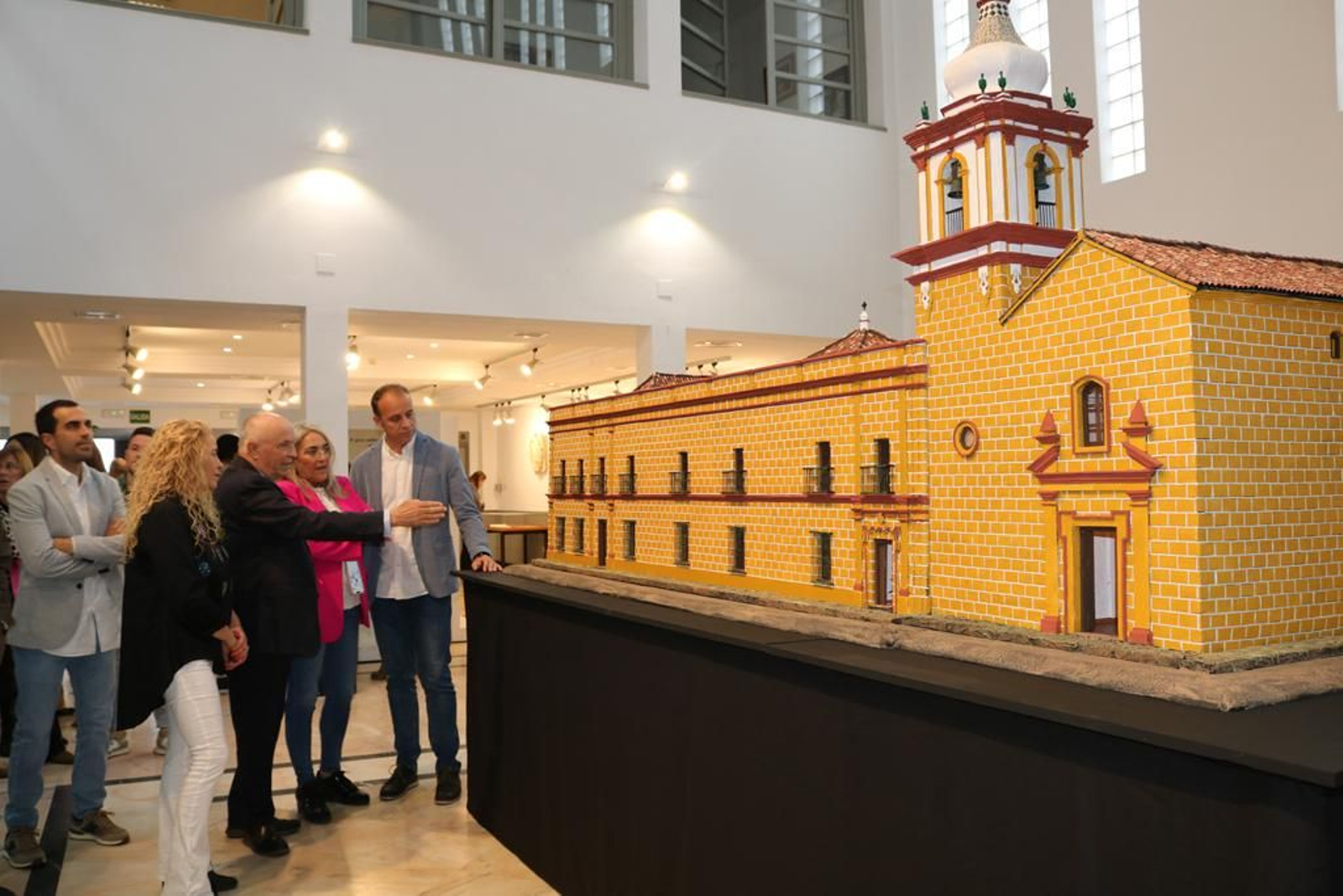 Una gran maqueta en 3D recrea el interior del Convento de La Merced de Cartaya