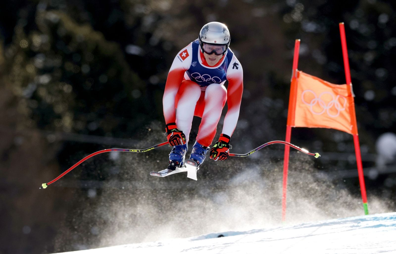 Las espectaculares fotos del descenso masculino en los Juegos Olímpicos de invierno