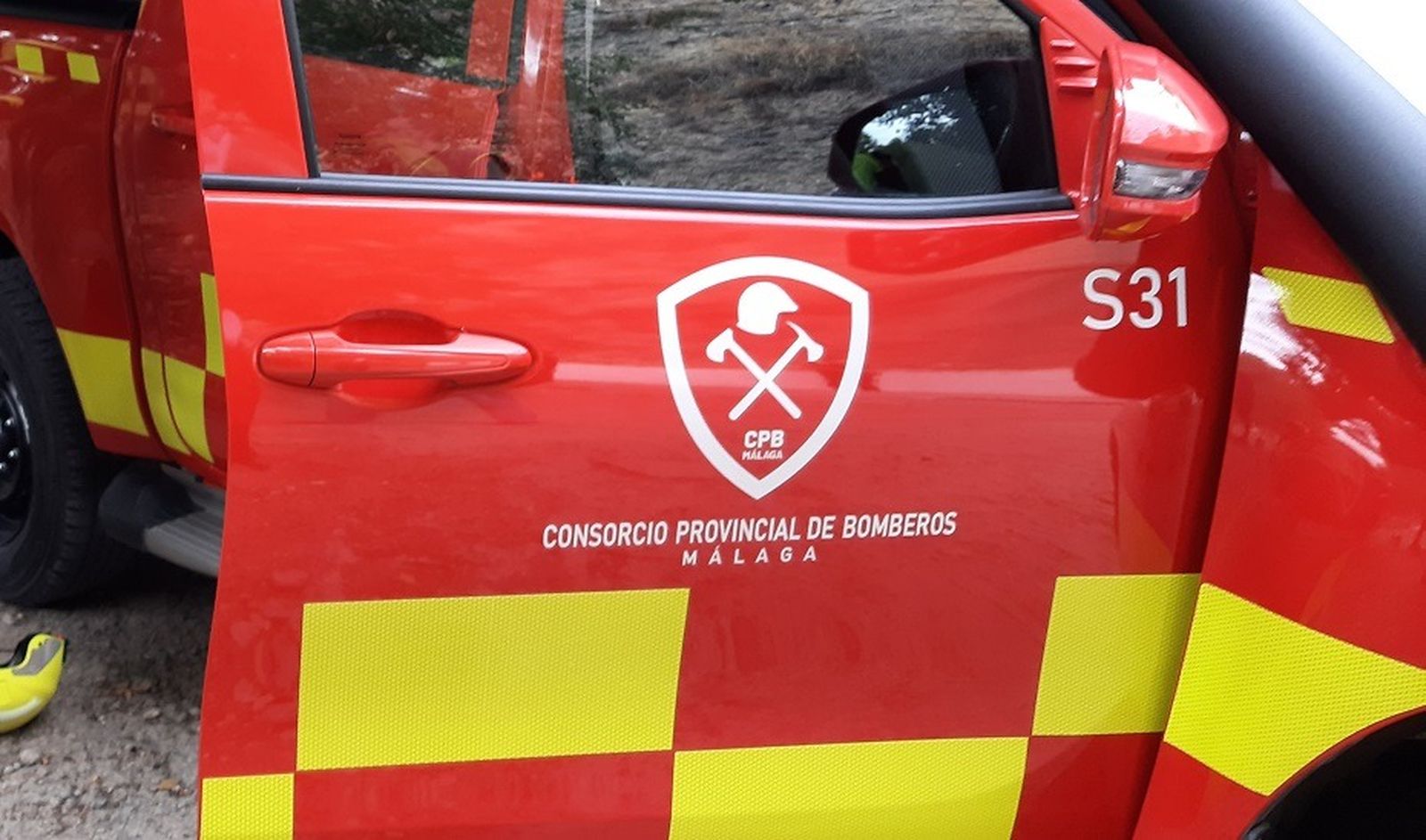 Un vehículo del Consorcio Provincial de Bomberos de Málaga