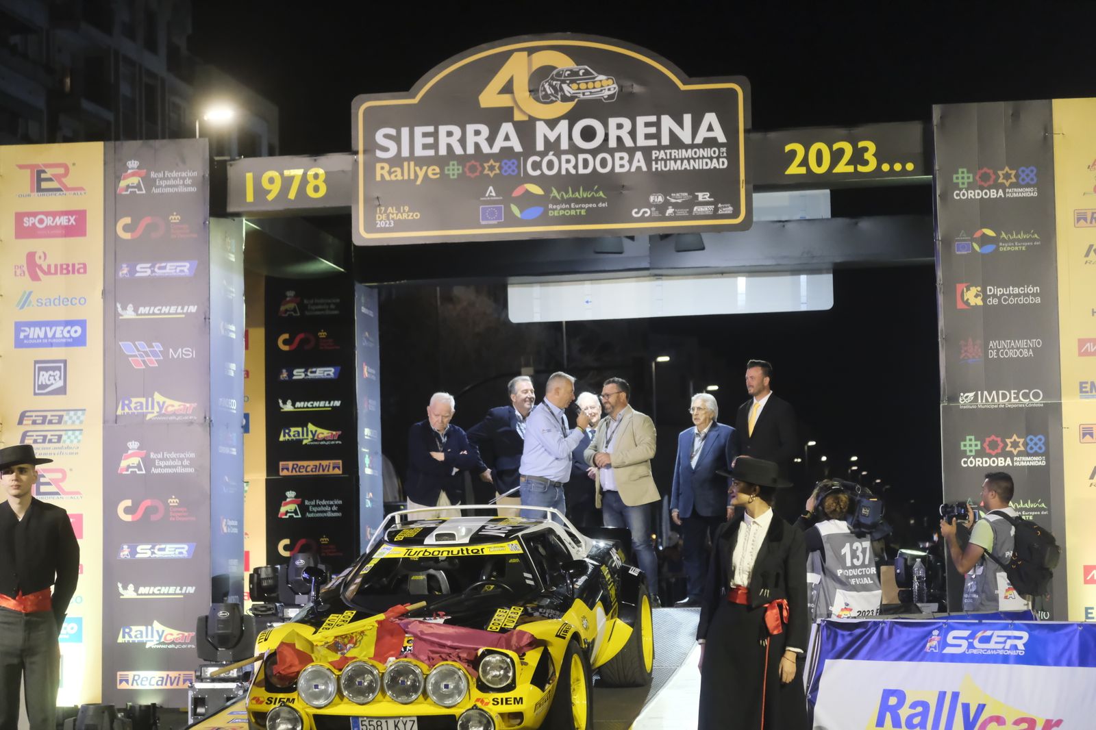 Así ha sido la ceremonia de salida del Rallye Sierra Morena 2023