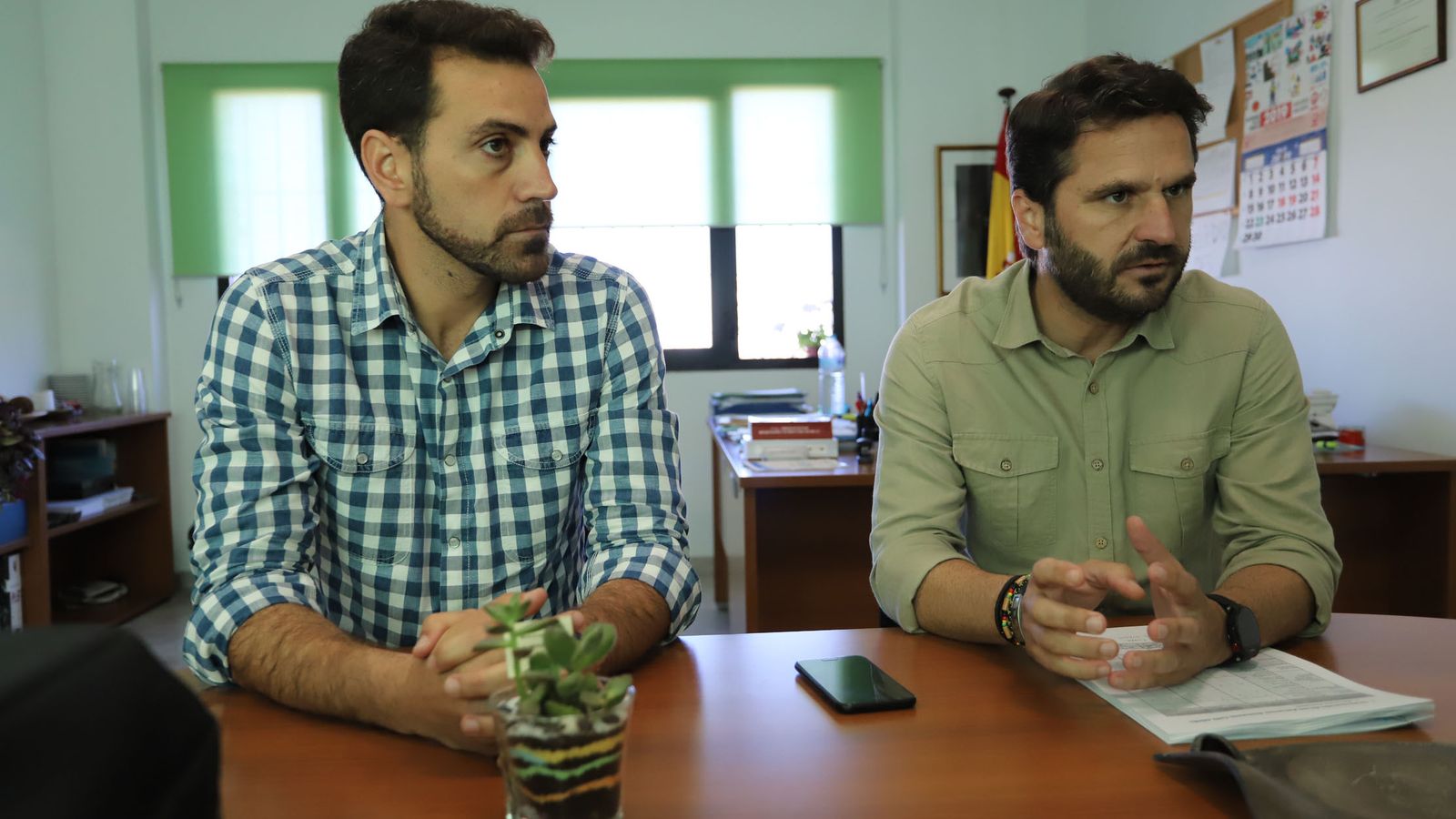 Antonio López y Jesús Sánchez, que llevan las riendas del CIMI Odiel.