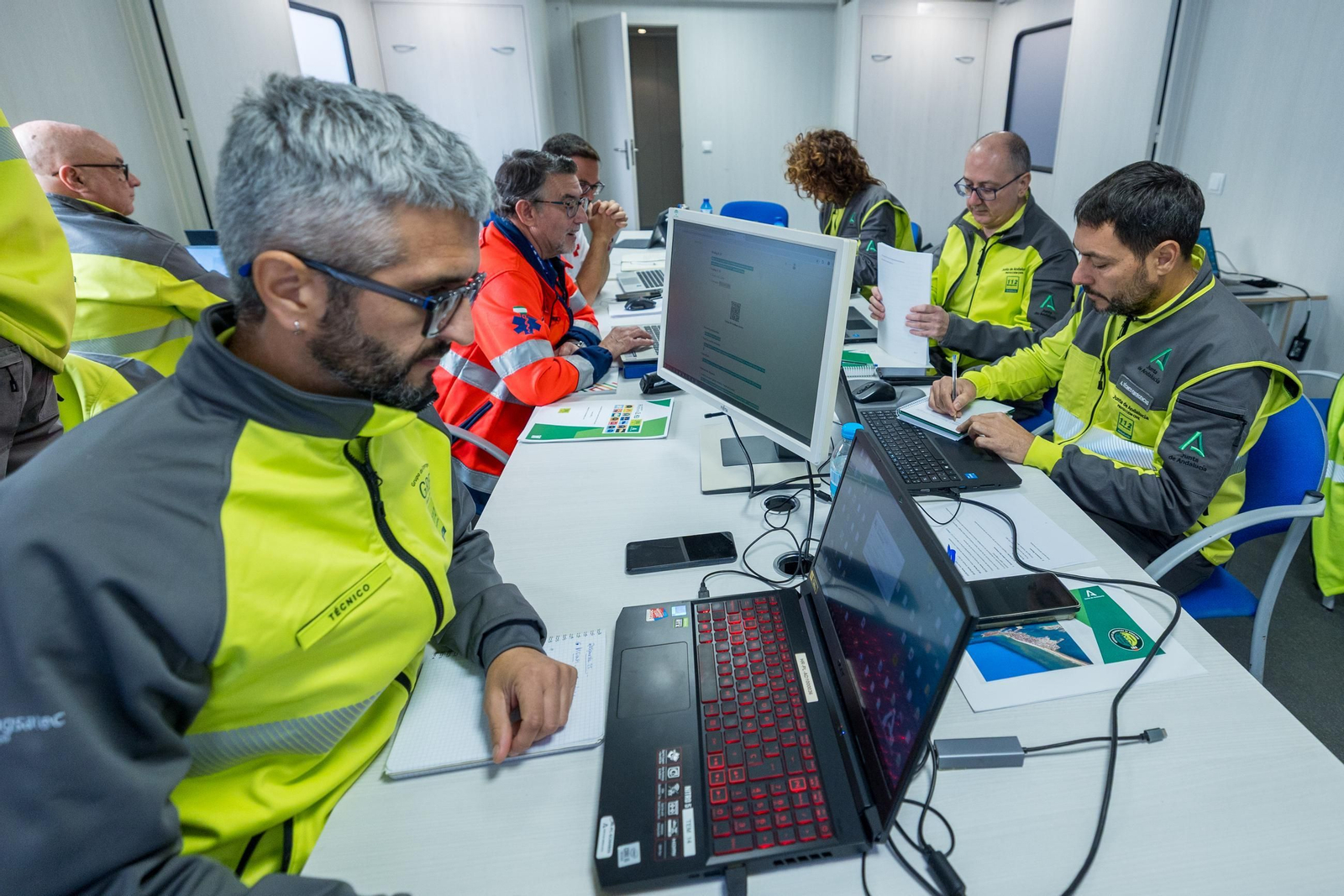 Todas las imágenes del simulacro de tsunami en Cádiz