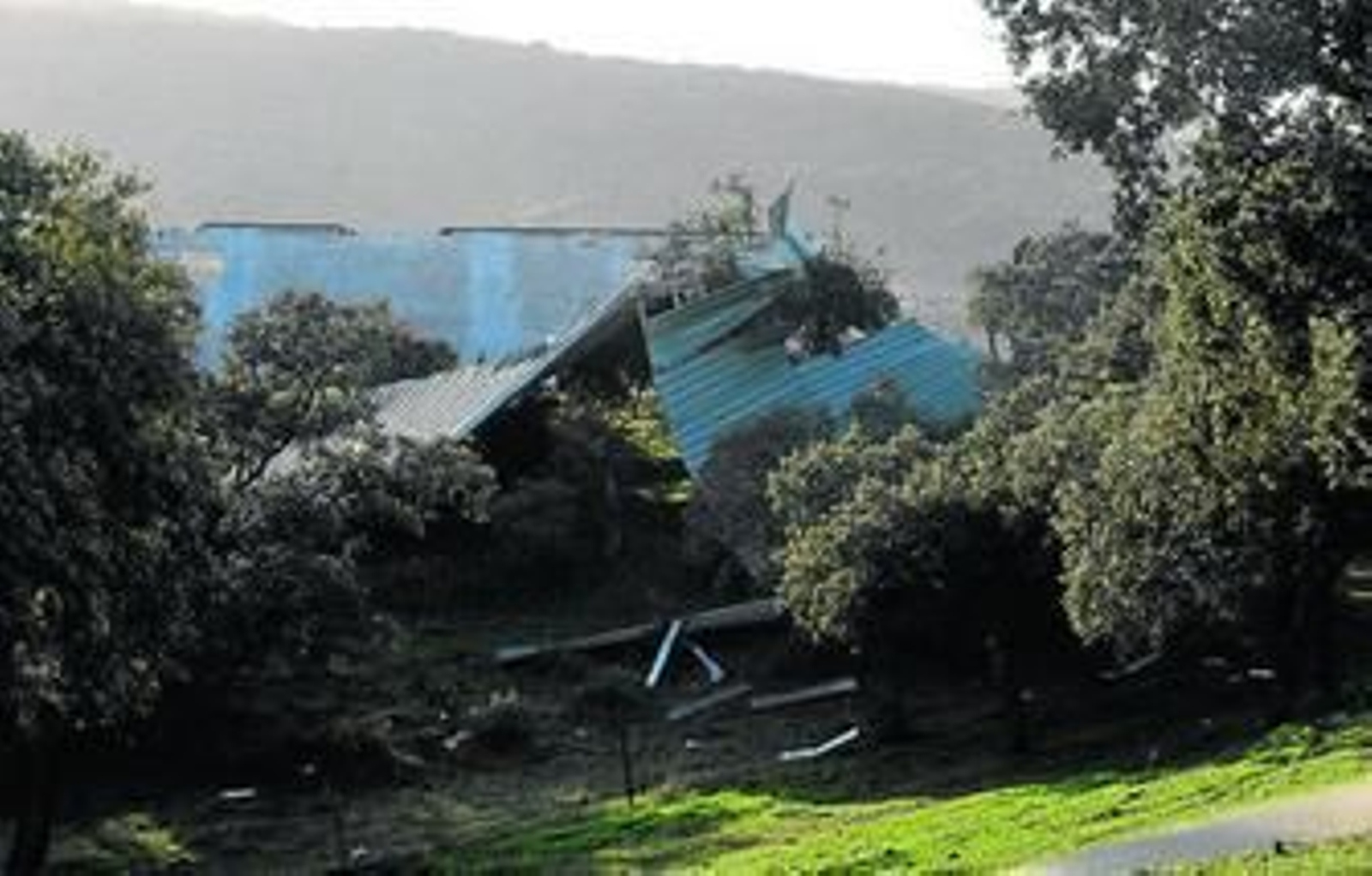 Imagen de una de las instalaciones asoladas por el temporal.