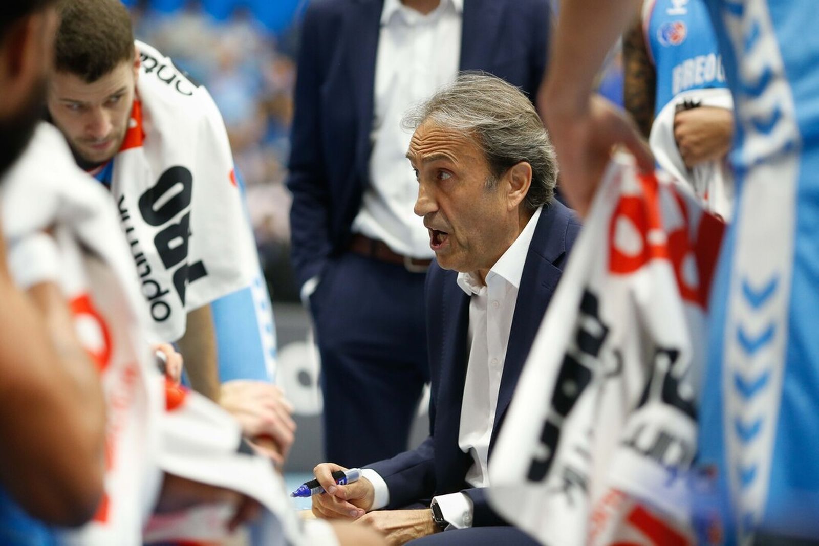 Casimiro, durante el partido.