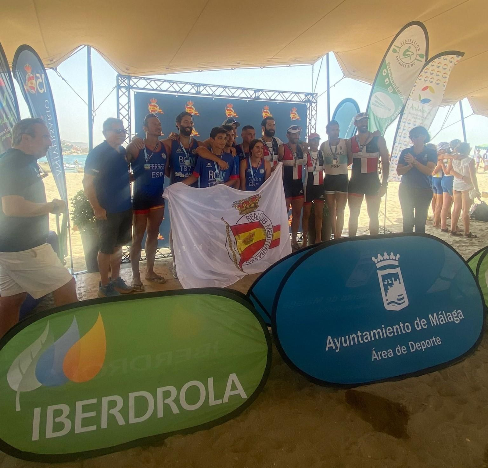 El Open Ciudad de Málaga y Andaluz de remo de mar, para el Real Club Mediterráneo